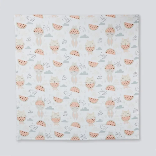 Deeperlove - Muslin Swaddle Blanket - Watermelon