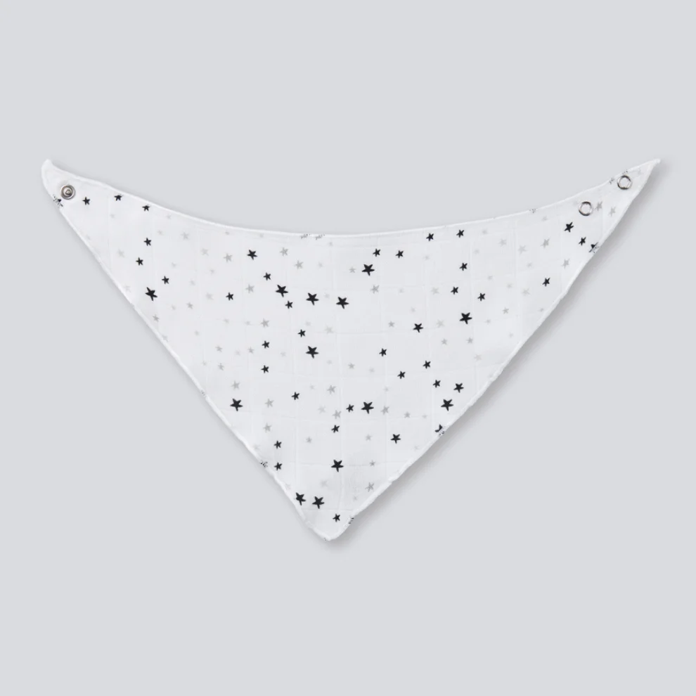 Deeperlove - Muslin Bandana Bib - Little Stars