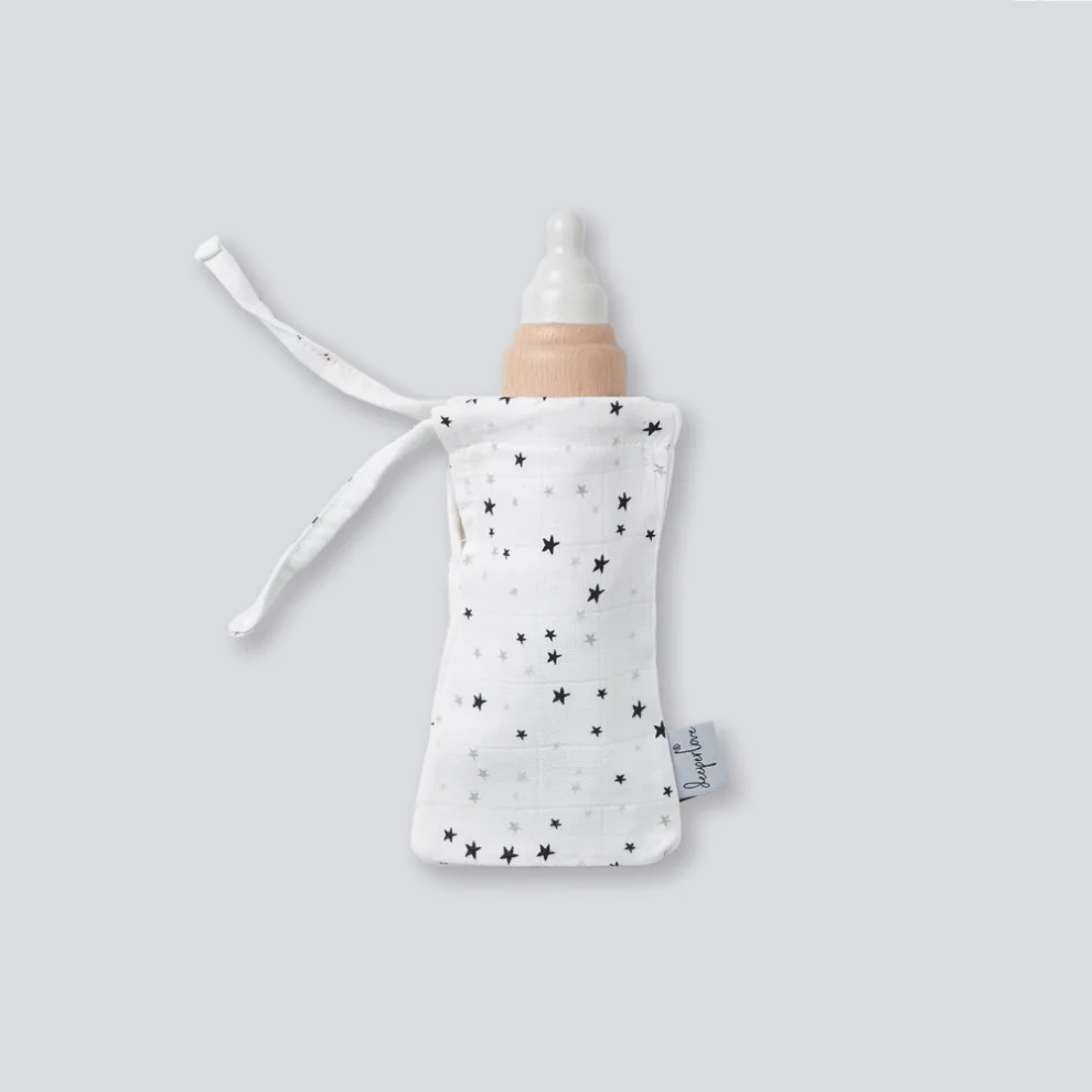 Deeperlove - Muslin Biberon Kesesi - Little Stars