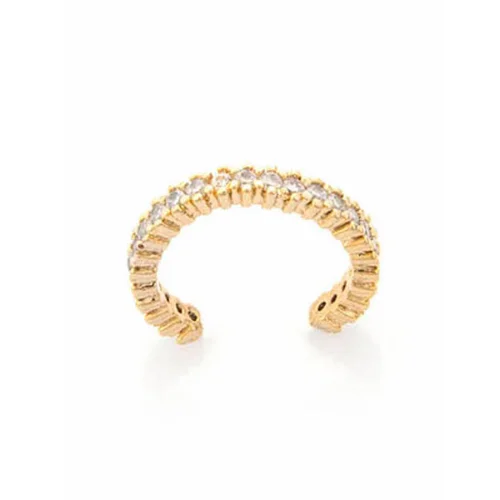 Miklan Istanbul - Dot Line Gold Earcuff Earring