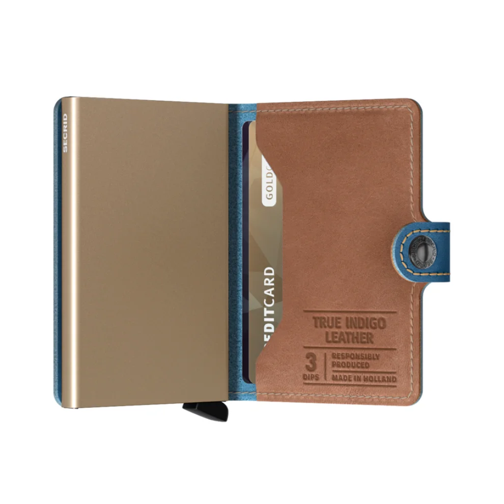 Secrid - Miniwallet Indigo 3 Sand Cüzdan