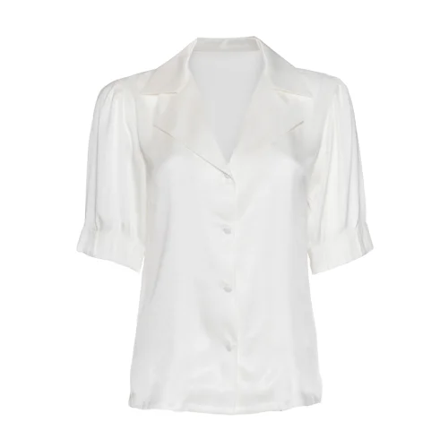 Simple Favor - Short Pleated Sleeve Shirt