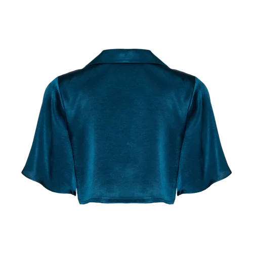 Simple Favor - Flared Sleeve Cropped Shirt