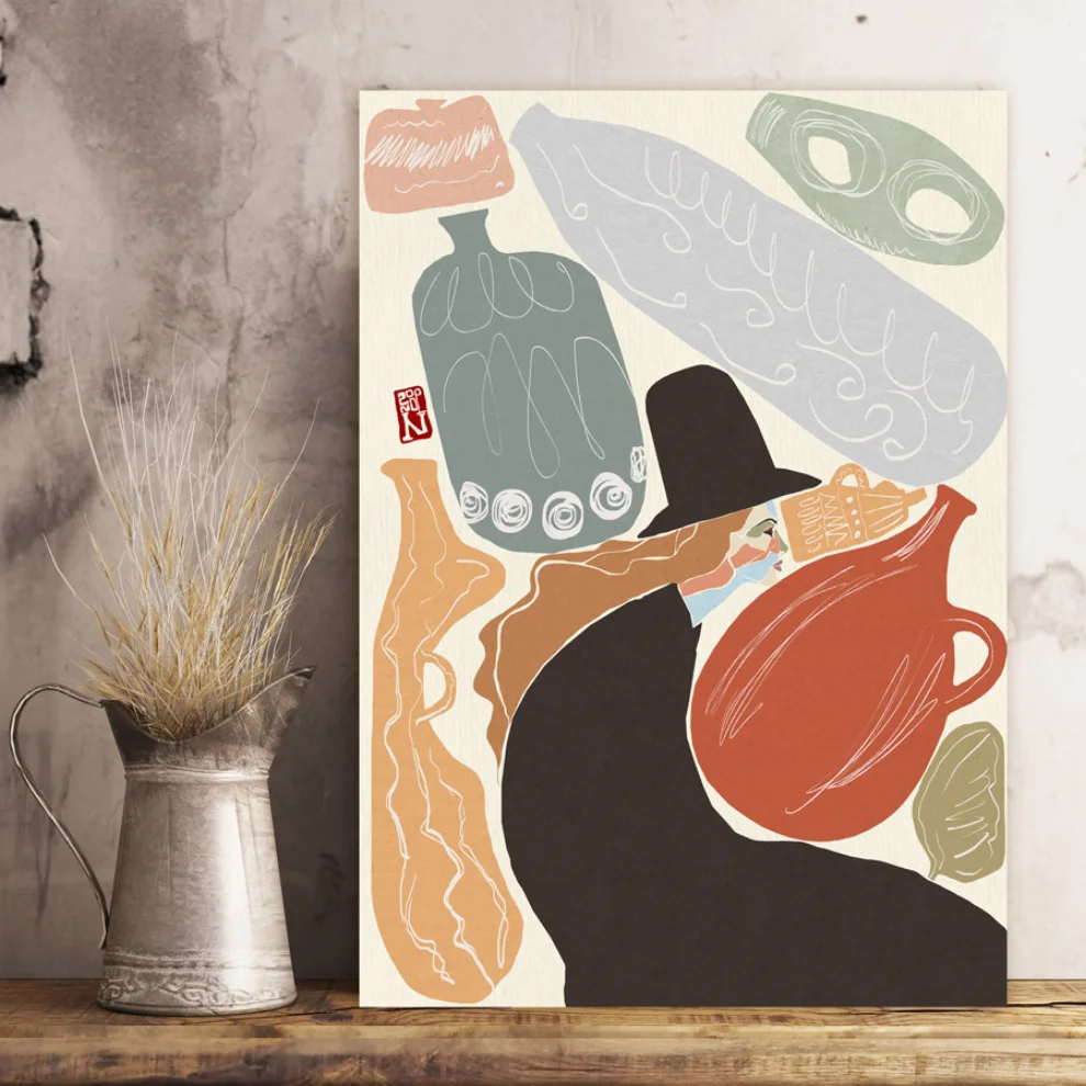 Nilol Print - Witchy happy