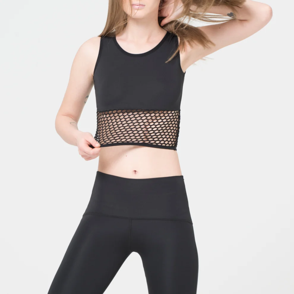 Ryder Act - File Detaylı Crop Top