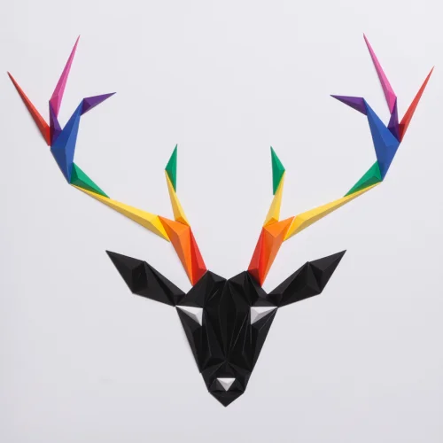 Paperpan	 - Rainbow Deer Artwork