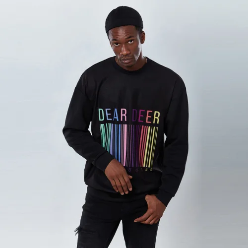 Dear Deer - Barcode Scuba Sweatshirt