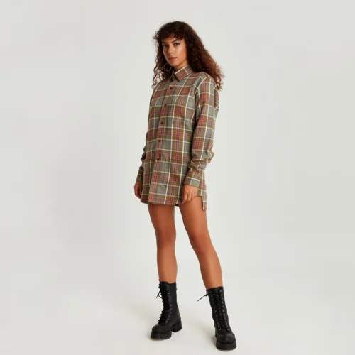 Fok - Plaid Women Shirt