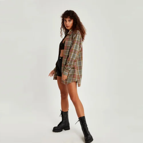 Fok - Plaid Women Shirt