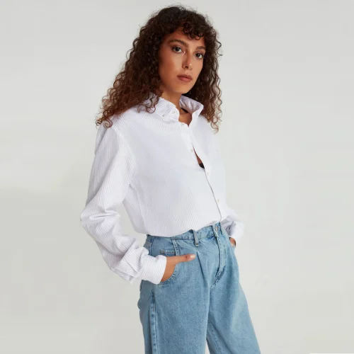 Fok - Button Down Women Shirt