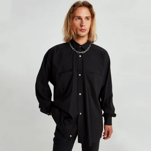 Fok - Oversized Men Shirt With Pocket