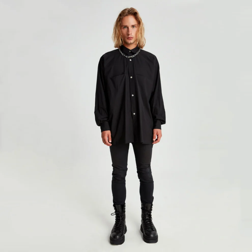 Fok - Oversized Men Shirt With Pocket