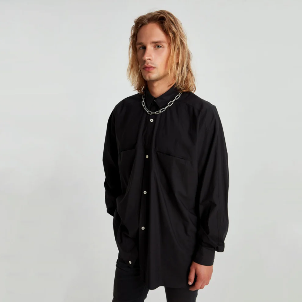 Fok - Oversized Men Shirt With Pocket