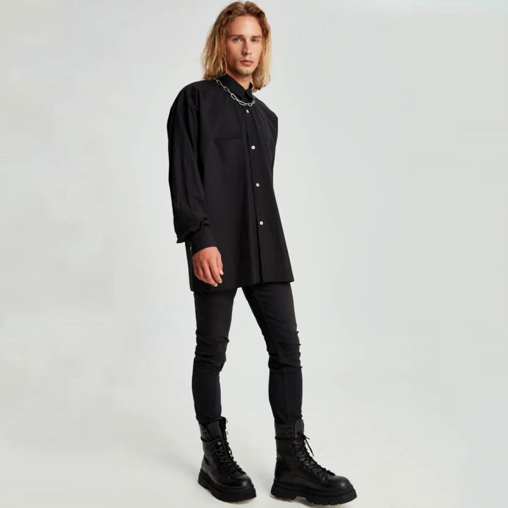 Fok - Oversized Men Shirt With Pocket