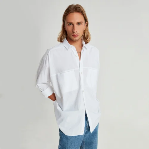 Fok - Oversized Men Shirt With Pocket