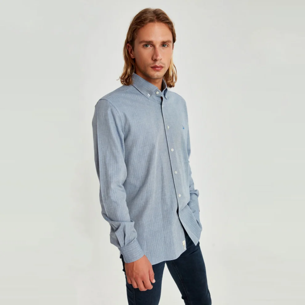 Fok - Button Down Men Shirt