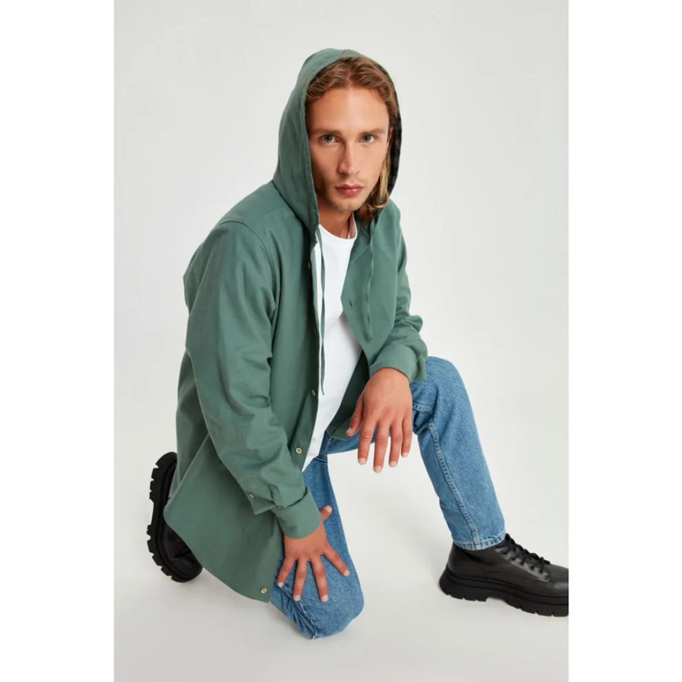 Fok - Oversized Hoodie Men Shirt