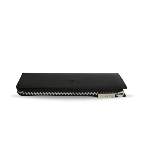 Bustha - Earth C Zip Pen Flat Zipper Leather Pencil Case