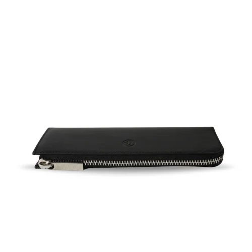 Bustha - Earth C Zip Pen Flat Zipper Leather Pencil Case