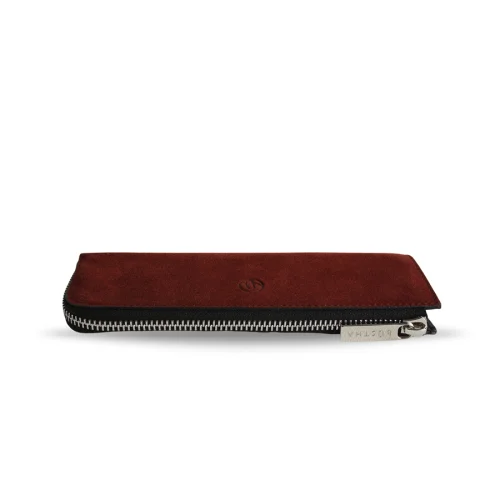 Bustha - Earth C Zip Pen Flat Zipper Suede Pencil Case