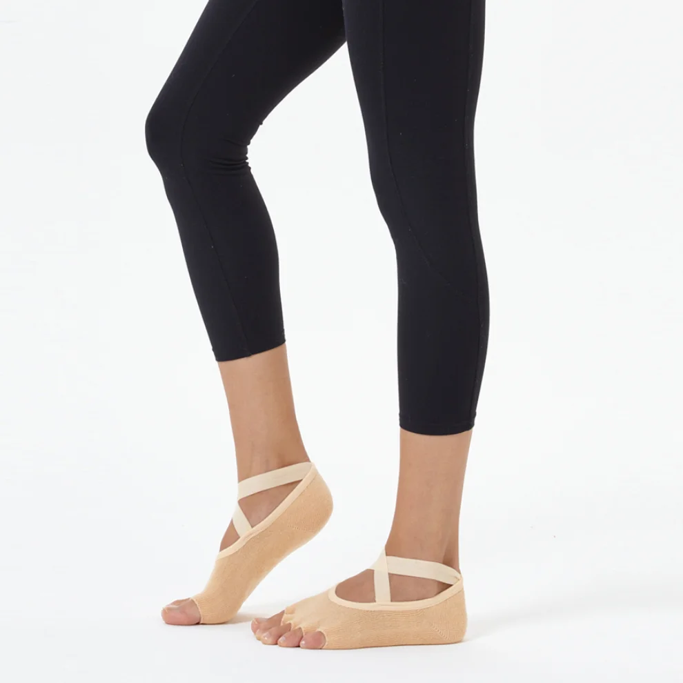 Nui Yoga - Cross Strap Yoga & Pilates Sock