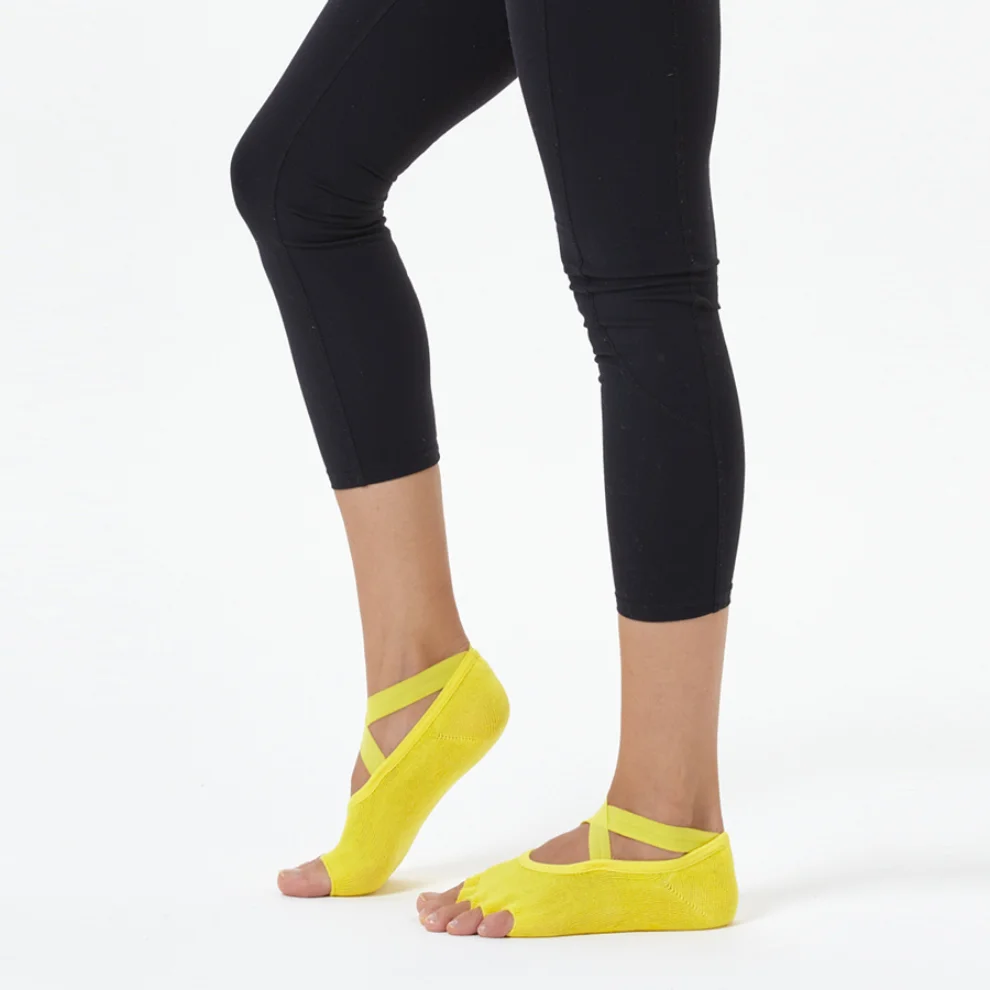 Nui Yoga - Cross Strap Yoga & Pilates Sock