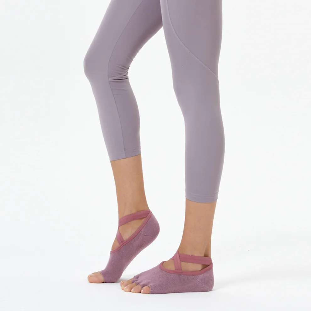 Nui Yoga - Cross Strap Yoga & Pilates Sock