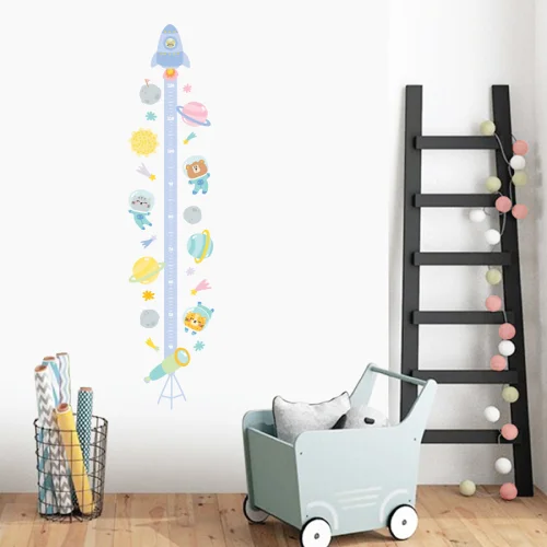 Jüppo - Space Travel Wall Sticker Height Ruler