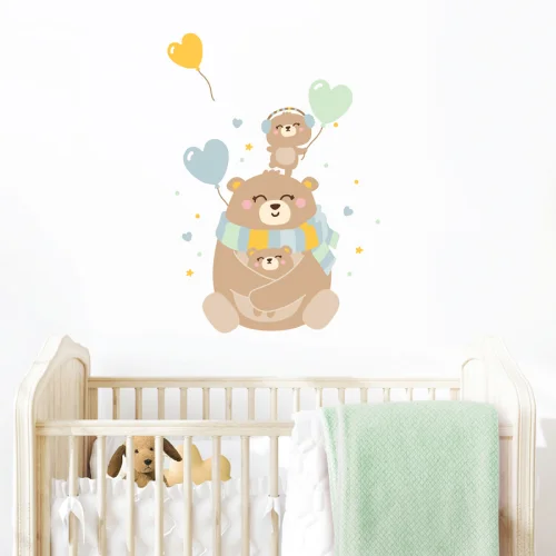 Jüppo - Happy Teddy Folks Wall Sticker