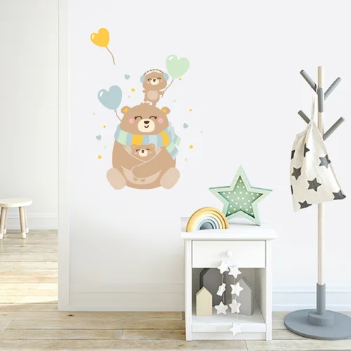 Jüppo - Happy Teddy Folks Wall Sticker