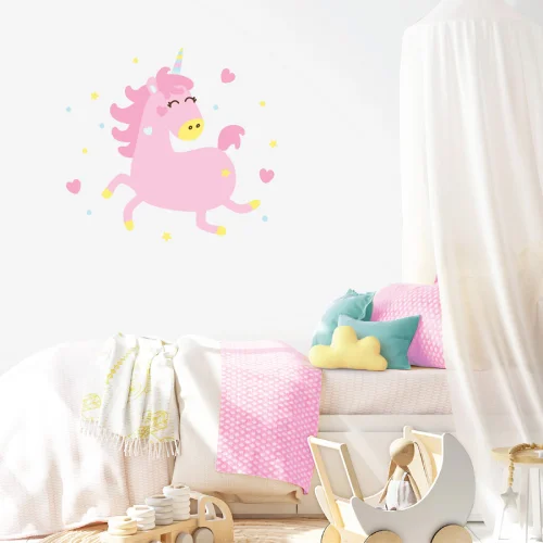 Jüppo - Flying Pink Unicorn - Wall Sticker