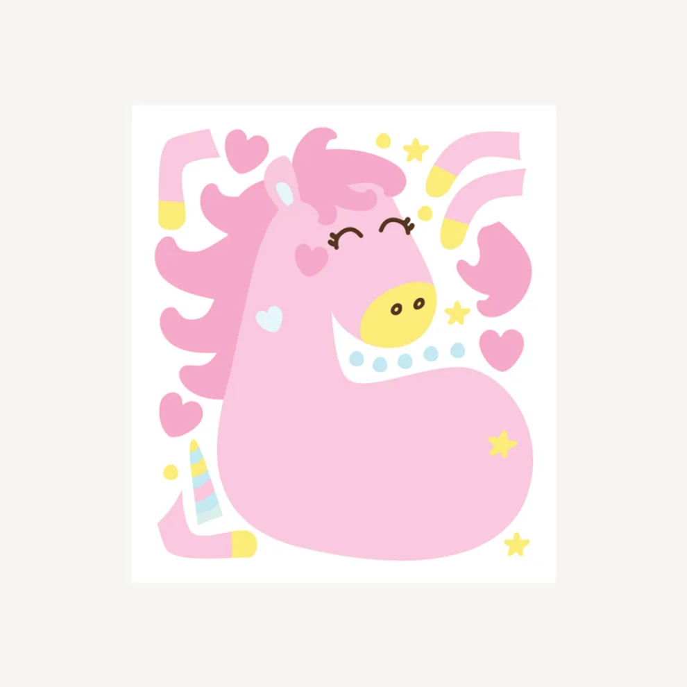 Jüppo - Flying Pink Unicorn - Wall Sticker