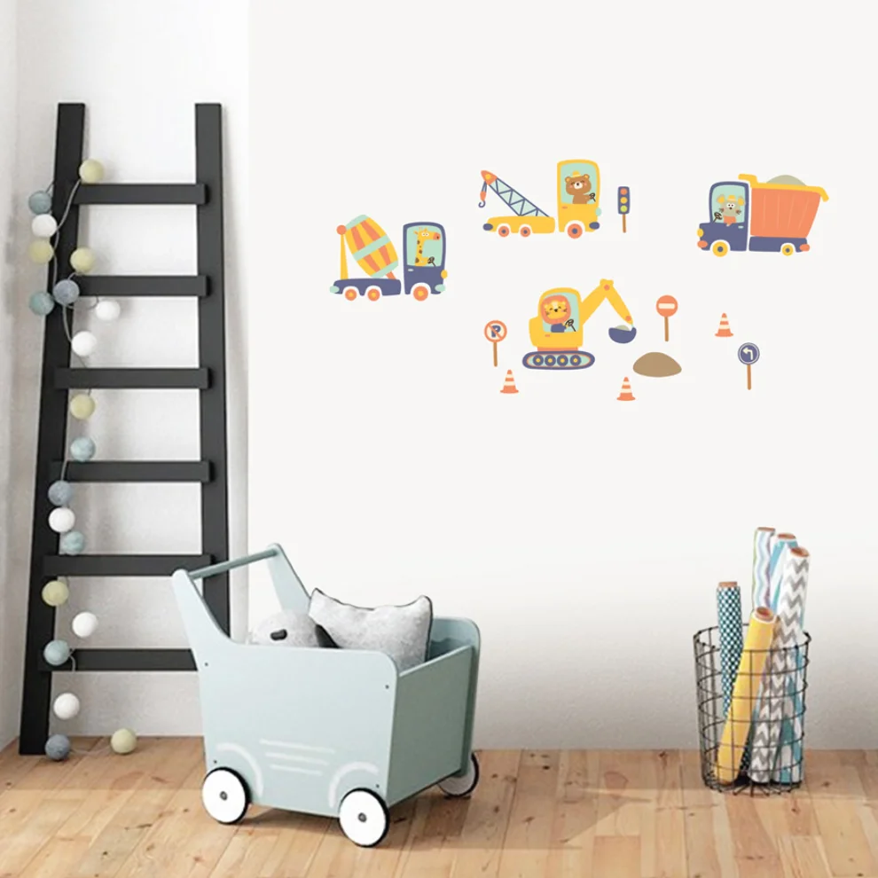 Jüppo - Heavy Vehicles Wall Sticker