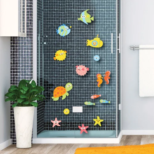 Jüppo - Sea Creatures Wall Sticker - Bath Set