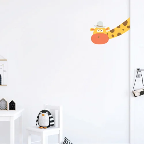 Jüppo - Giraffe Out of The Blue Wall Sticker - Right to Left