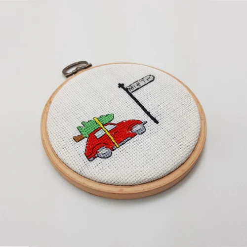 Baluna - Happy New Year Embroidered Hoop - IV