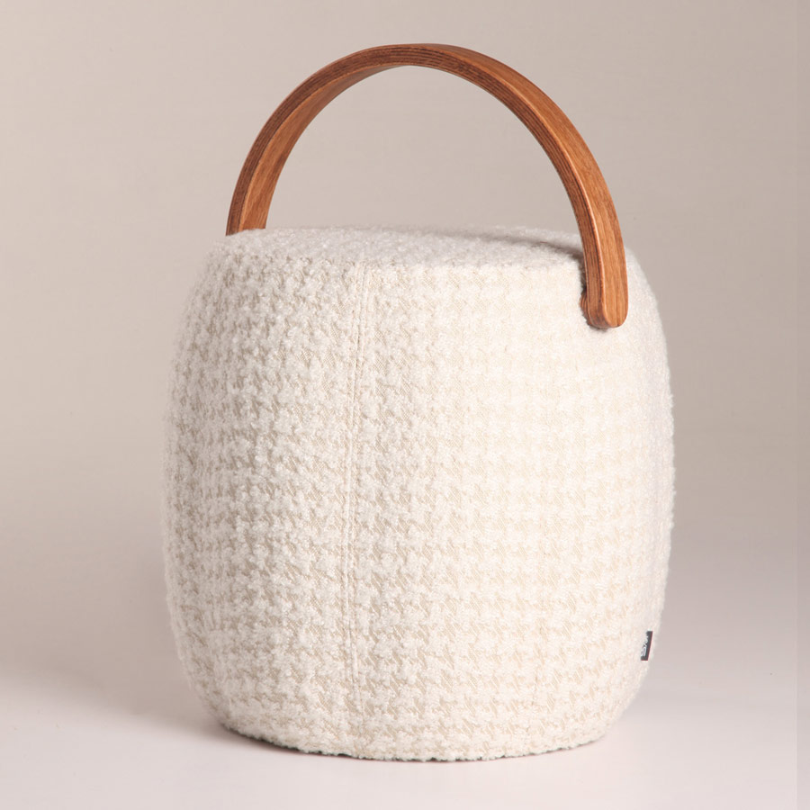 KYS Tasarım Bakraç Puf Beyaz Ceviz Sap hipicon