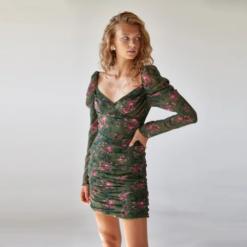 Urban Muse - Double Breasted Mini Dress