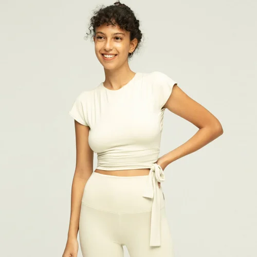 Ayma Active - Draped Back Blouse