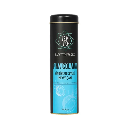 Tea Co. - Pina Colada - Elmalı, Ananaslı Ve Hindistan Cevizli Meyve Çayı 50 Gr