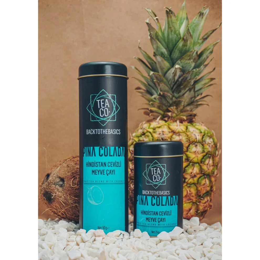 Tea Co. - Pina Colada - Elmalı, Ananaslı Ve Hindistan Cevizli Meyve Çayı 50 Gr