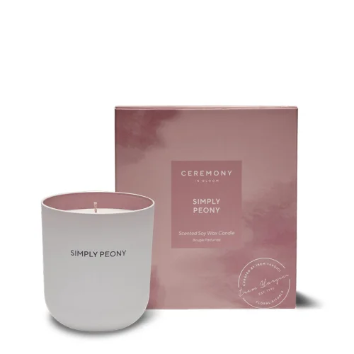 Ceremony In Bloom - Simply Peony Scented Soy Candle