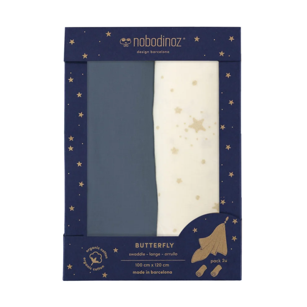 Nobodinoz - Box 2 Butterfly Swaddles