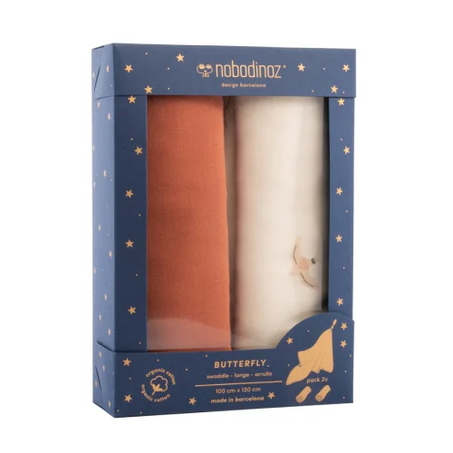 Nobodinoz - Box 2 Butterfly Swaddles