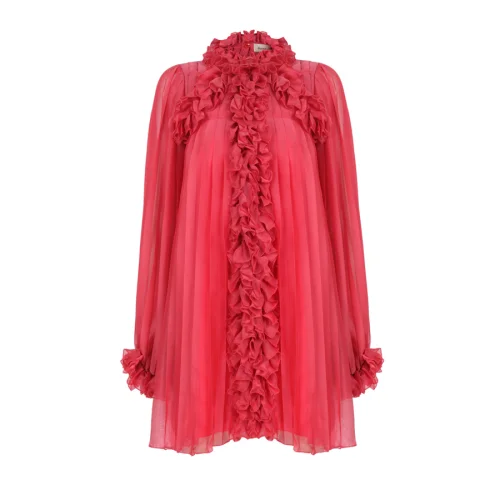 Luxez - Sally Pleated Chiffon Dress