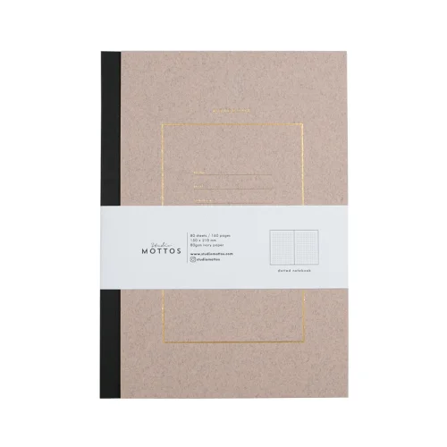 Studio Mottos - Dotted Hard Cover Notebook 