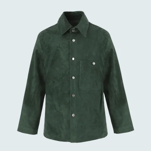 Vera - Unisex Suede Leather Shirt