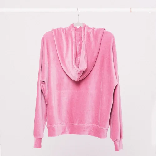 Mons Bons - Velvet Oversize Hoodie Sweatshirt