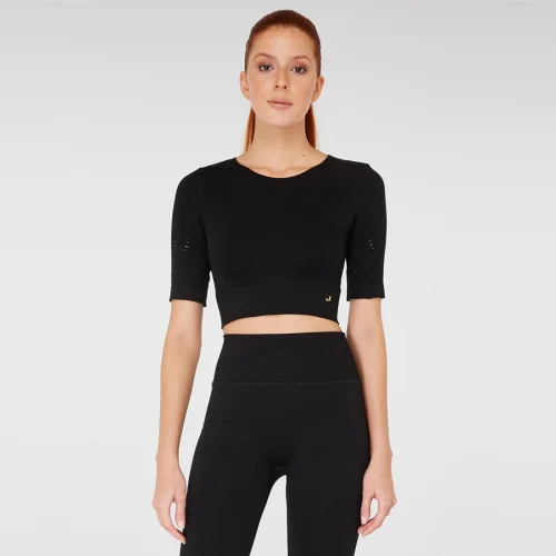 Jerf - Naples Kısa Kol Crop Top Econyl