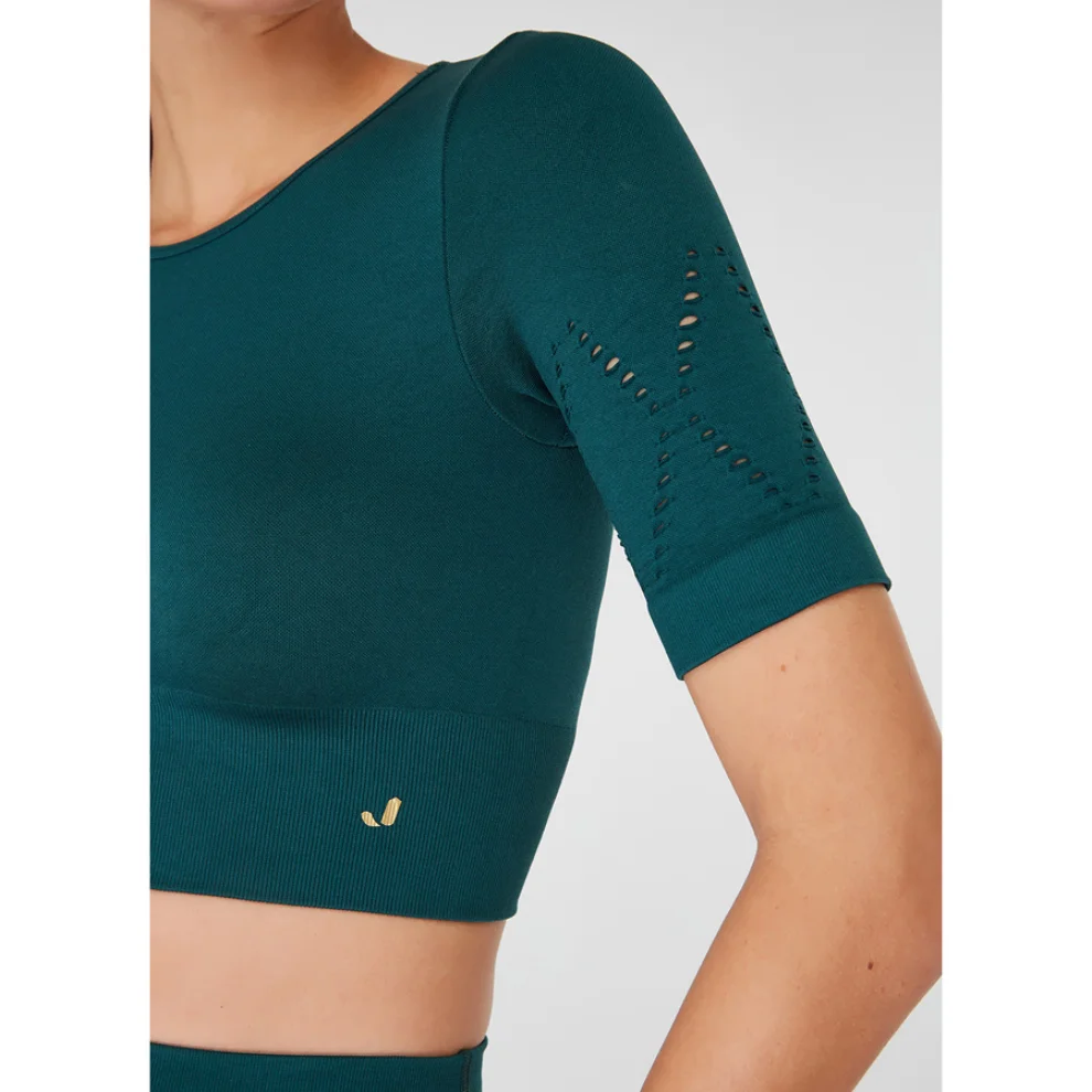 Jerf - Naples Short Sleeve Crop Top Econyl